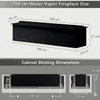 FRÉS Essence – 3D veeaurukamin naturaalse leegiefektiga